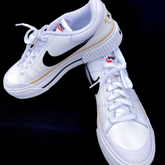 Nike Court Legacy Lift Shoes - Nike Court Legacy Lift Platform Women Shoes DM7590 100 Sz 8 NEW!